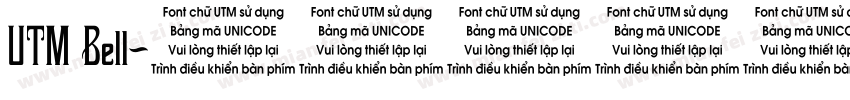 UTM Bell字体转换